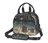HTTUP Physics Print - Bolsa de almuerzo aislada de gran capacidad, rutina diaria, trabajo, viajes, picnic