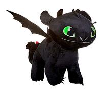 HTTYD Plush Dragon Desdentado Toothless Furia Nocturna Negro Furia 40cm Brilla en la Oscuridad
