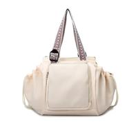 HTU 2 en 1 Mujer Oxford Tote Mochila Bolso de hombro Gran capacidad Uso diario (Beige) (Beige)