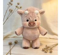 HTU Animal de Peluche de Lujo, Muñeco Blandito y Acolchado, Figura Realista de 45 cm de Peluche Suave, Compañero Reconfortante para Cumpleaños y Navidad-Pink
