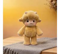 HTU Animal de Peluche de Lujo, Muñeco Blandito y Acolchado, Figura Realista de 45 cm de Peluche Suave, Compañero Reconfortante para Cumpleaños y Navidad-Orange Lamb