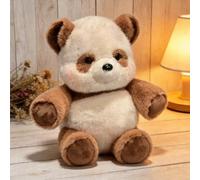 HTU Animal de Peluche de Lujo, Muñeco Blandito y Acolchado, Figura Realista de 45 cm de Peluche Suave, Compañero Reconfortante para Cumpleaños y Navidad-Brown Panda