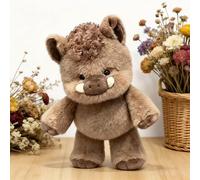 HTU Animal de Peluche de Lujo, Muñeco Blandito y Acolchado, Figura Realista de 45 cm de Peluche Suave, Compañero Reconfortante para Cumpleaños y Navidad-Wild Boar Brown