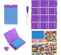 HTU Art Bandejas Kit 5D DIY Pinturapara adultos (60 piezas, púrpura)