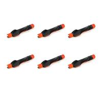 HTU Ayuda de Entrenamiento para Agarre de Golf, Dispositivo Compacto para Mejorar la posición de la Mano Derecha, desarrolla la Memoria Muscular y perfecciona Tus Habilidades de golf-Red-6PCS