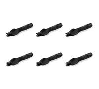 HTU Ayuda de Entrenamiento para Agarre de Golf, Dispositivo Compacto para Mejorar la posición de la Mano Derecha, desarrolla la Memoria Muscular y perfecciona Tus Habilidades de golf-Black-6PCS