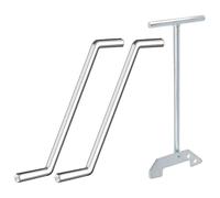 HTU Llave desatascadora de basura con 2 piezas de llave Allen para eliminar obstrucciones, herramienta de fontanero para fregadero, afloja el triturador, compatible con Waste King