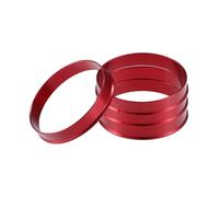 HTUHBCX Espaciadores Rueda OD 56,1mm 60,1mm 66,6mm 70,1mm A ID 54,1mm 63,4mm Rojo 4 Uds Buje Centrado Neumáticos Coche Anillos Céntricos Centro Orificio Rueda Espaciadores Forjados(65.1-63.4mm)