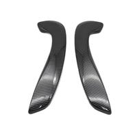 HTUHBCX Interior Recambio Coche para Megane 3 MK3 para Fluence 2008-2016 Manija De Puerta Interior Delantera Izquierda Derecha 809540001R 809600007R Maneta Apertura(Cover-Carbon L R)