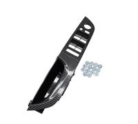HTUHBCX Manilla Interior Coche para Serie 3 E90 E91 316 318 320 325 328i 2004-2012 LHD RHD Manija De Tracción del Apoyabrazos La Puerta Interior Fibra Carbono(LHD High Model Short)