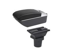 HTUHBCX para Yaris 3 para Híbrido para Vitz Reposabrazos Coche Caja Interior Reequipamiento Caja De Almacenamiento Central Accesorios Reemplazo Reposabrazos Coche(D Black Line 7USB)