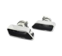 HTUHBCX Tubo Silenciador Escape para F10 F11 F12 F13 535i 535d 640i 640d 550i 650i Tubo Escape Cuadrado Tubo Escape Silenciador Punta Boquilla Escape Terminales Escape(S)