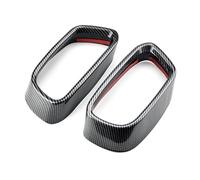 HTUHBCX Tubo Silenciador Escape Pegatina Tubo Escape Coche Versión Deportiva Acero Inoxidable Negro para X5 F15 X6 F16 2014-2018 Terminales Escape(Carbon Fiber)