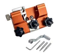 Htuteyy Afila Portátil Práctico 7cm | Kit compacto de viaje con afilador, de manivela y 3 bits de afilado; diámetro de cabeza ajustable para uso móvil.