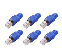 Htuteyy Conector RJ45 Conexión Estable Bloqueo 7mm | Conectores RJ45 CAT6A sin herramientas con diámetro de cable 6,0-7,6 mm; conexión estable y bloqueo seguro, color .