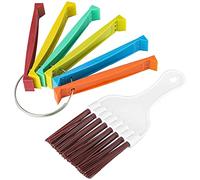 Htuteyy FCR6 Juego de Peine de Aleta de Anillo, Peine de Aleta de Aire Acondicionado para Enderezar Las Bobinas del Condensador del Evaporador, Enderezadora de Peine de Aleta de CA