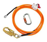Htuteyy Kit Cuerda Arborista Uso Profesional Acero Anaranjado | Diseño para uso profesional en arboricultura; componentes de alta resistencia y color naranja para visibilidad.