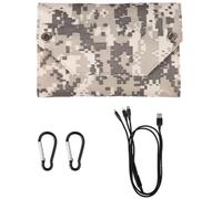 Htuteyy Panel Diseño Duradero Resistente Polisilicono | Tela Oxford + polisilicono, plegable para mochila, salida USB 5V, 15W para múltiples dispositivos en cualquier .