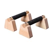 Htuteyy Paralelas de Madera con Base Antideslizante para Flexiones, Asas para Gimnasio en Casa, Equipo de Entrenamiento de Fuerza.