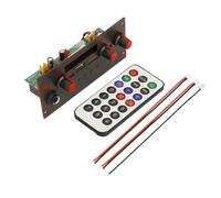 Htuteyy Placa Decodificadora Bluetooth 5.0 MP3 WMA Placa Decodificadora Radio FM TF USB Reproductor de Música para Automóvil Altavoz