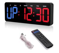 Htuteyy Reloj Preparación 10 Segundos Silencio Plástico | Función de preparación de 10 segundos y botón de silencio para entrenamientos sin interrupciones.