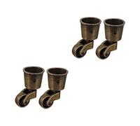 Htuygyjaw Ruedas para Sofá Sofá Redondo Diapositivas Resistentes Ruedas Giratorias Ruedas de 1,5 Pulgadas Rueda Retro Poleas para Muebles, 4 Piezas