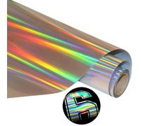 Htv - Lámina reflectante para plóter textil (30,5 cm x 183 cm, transferencia de calor, lámina flexible para Cricut y Silhouette Cameo, para planchar en camisetas, tejidos)