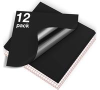 HTVRONT - Lote de 12 láminas de vinilo adhesivo mate (10 unidades, 12 x 12" y 2 hojas de película de transferencia para decoración de fiestas, pegatinas