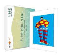 HTVRONT Papel de sublimación 8,5 x 11 pulgadas - 200 hojas de papel de transferencia para impresora de inyección de tinta, papel de transferencia térmica para vasos, tazas, camisetas y más