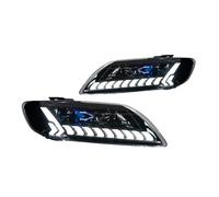 HTVTKRFGRL Conjunto De Faro Para Q7 2006 2007 2008 2009 2010 2011 2012 2013 2014 2015 Lámpara De Cabeza Coche LED Faro Proyector Lente DRL Animación(RHD,A AFS)