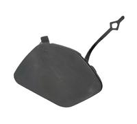 HTVTKRFGRL Cubierta del Gancho de Remolque para BMW para X1 F48 2016 2017 2018 2019 Parachoques Delantero/Trasero Corchete Cubierta Sin Pintar Negro(Front)