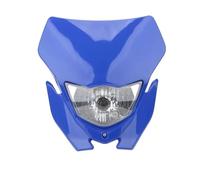 HTVTKRFGRL faro delantero moto Para KLX Dirt Para Moto De Enduro Faro Delantero Motocicleta Faro Delantero H4 Placa De Luz Carenado(Blue)