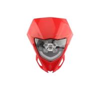 HTVTKRFGRL faro delantero moto Para WR YZ 250 450 Motocicleta LED Faro Placa Faro Carenado(Red)
