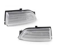HTVTKRFGRL Intermitentes Dinamicos Para Ford Para Ranger T6 Para Raptor Luz LED Dinámica Para Espejo Lateral Luz De Espejo Retrovisor Luz De Señal De Giro(Super Quality Clear)