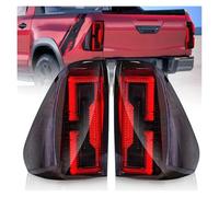 HTVTKRFGRL Piloto Trasero Después Para Toyota Hilux Revo Luces Traseras De Advertencia Freno Intermitente Y Posición Lateral Conjunto de lámparas de luces traseras(5in1 Smoked Lens A)