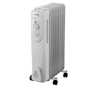 HTW RAD71500F1 - Radiador de Aceite 1500 W 7 Elementos 3 Niveles de Calor Blanco