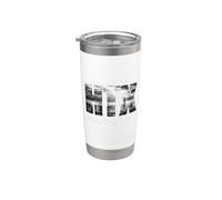 HTX City of Houston Skyline Art Downtown Texas Souvenir Gift Vaso térmico de acero inoxidable de doble pared