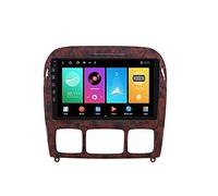 HTXPSM Android 10.0 Estéreo para automóvil 2 Din Radio en el tablero para Merce-des Be-nz Clase S W220 S280 S320 1998-2005 Navegación GPS Pantalla táctil de 9 '' Reproductor multimedia MP5 Receptor d