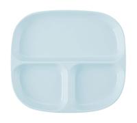 HTYUKFDG Divided plate Plato de cerámica de 8 pulgadas con divisiones for adultos, reutilizable, rectangular, for cereales, verduras y frutas. Fiestas(Blu)