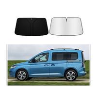 HTZSQ Parasol para Parabrisas de Coche para Volkswagen Caddy,Titanio Plateado Parasol Coche Delantero Plegable Parasol Protección Rayos UV Accesorios Coche Interior
