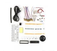 HU-013 Kit de electrónica DIY Junta de entrenamiento de soldadura Proyecto de piano de 7 notas con indicadores LED Actividad STEM escolar 170x153mm