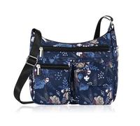 HUA ANGEL Bolso Bandolera Mujer Pequeño Bolso Cruzado Ligero de Nylon Impermeable con Múltiples Bolsillos, Ajustable para Viaje, Trabajo, Universidad, Compras, Playa