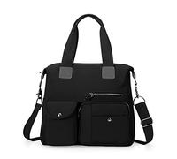 HUA ANGEL Bolso Cruzado Mujer Mediano Casual de Nylon Impermeable con Múltiples Bolsillos, Bolso de Hombro para Mujer, Bolsa de Mensajero Ligera para Mamá Trabajo Deporte Viaje Shopping