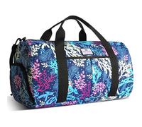 HUA ANGEL Bolso Deportivo Multifunción con Compartimento para Zapatos y Multi Bolsillo Impermeable Ligero Bolsa Gimnasio para Viaje Natación Yoga Playa Boxeo - 25L