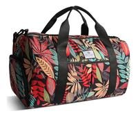 HUA ANGEL Bolso Deportivo Multifunción con Compartimento para Zapatos y Multi Bolsillo Impermeable Ligero Bolsa Gimnasio para Viaje Natación Yoga Playa Boxeo - 25L