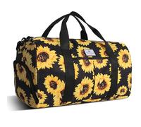 HUA ANGEL Bolso Deportivo Multifunción con Compartimento para Zapatos y Multi Bolsillo Impermeable Ligero Bolsa Gimnasio para Viaje Natación Yoga Playa Boxeo - 25L