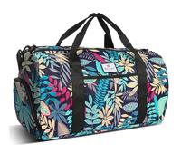 HUA ANGEL Bolso Deportivo Multifunción con Compartimento para Zapatos y Multi Bolsillo Impermeable Ligero Bolsa Gimnasio para Viaje Natación Yoga Playa Boxeo - 25L