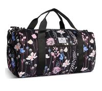 HUA ANGEL Bolso Deportivo Multifunción con Compartimento para Zapatos y Multi Bolsillo Impermeable Ligero Bolsa Gimnasio para Viaje Natación Yoga Playa Boxeo - 25L