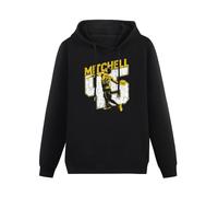 HUA JIAO MOPIAN Donovan Spida Mitchell Men's Pullover Hoodies Unisex Cotton Hip Hop Print Sweatshirts Black XL
