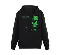 HUA JIAO MOPIAN Dr Dre 2001 Casual Music Theme Men's Pullover Hoodies Unisex Cotton Hip Hop Print Sweatshirts Black M